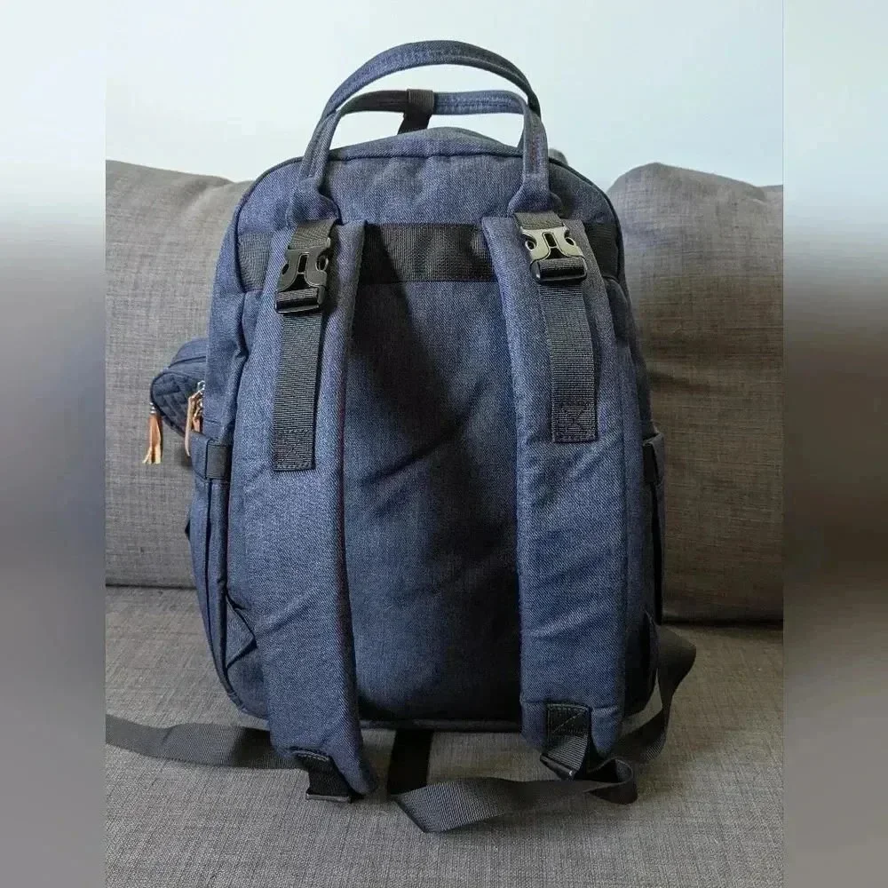 Best Diaper Backpack for Parents on the Go Navy Blue BabbleRoo Original
